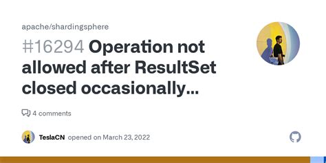 operation not allowed after resultset closed